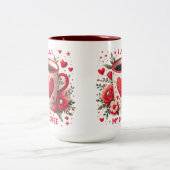 コーヒーが大好き ツートーンマグカップ (中央)