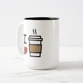 コーヒーが大好き ツートーンマグカップ (正面左)