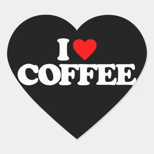 コーヒーが大好き ハートシール (正面)