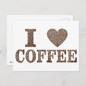 コーヒーが大好き ポストカード (正面/裏面)