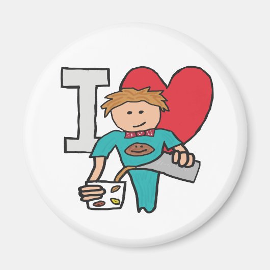 コーヒーが大好き マグネット (正面)