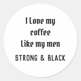 コーヒーが大好き ラウンドシール