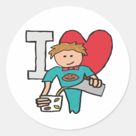 コーヒーが大好き ラウンドシール