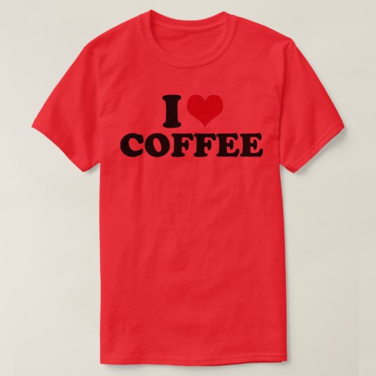 コーヒーが大好き Tシャツ (デザイン正面)