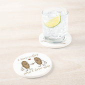 コーヒーが好きであなたが好き コースター (側面)