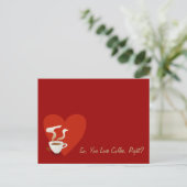 コーヒーが好きでしょ？ ポストカード (スタンド正面)