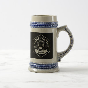 コーヒーが好きでたぶん3人も好き ビールジョッキ