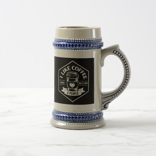 コーヒーが好きでたぶん3人も好き ビールジョッキ (右)