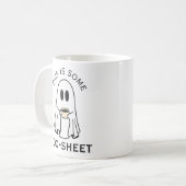 コーヒーが好きなお化けのbooシート コーヒーマグカップ (正面左)