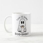 コーヒーが好きなお化けのbooシート コーヒーマグカップ (左)