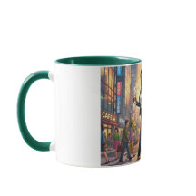 コーヒーが好きなスーパーウーマン コーヒーマグ
