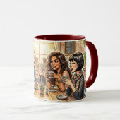 コーヒーが好きな女子会コーヒーマグ マグカップ (正面右)