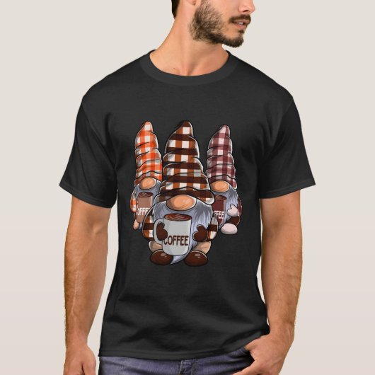 コーヒーが好きな3人のノーム Tシャツ (正面)