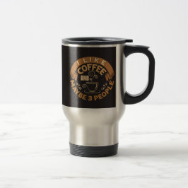 コーヒーが好き、たぶん3人も Funny Gift トラベルマグ
