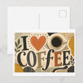 コーヒーが好き ポストカード (正面/裏面)