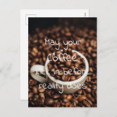 コーヒーが実際に入る前に飲み込んでくれないか シーズンポストカード (正面/裏面)