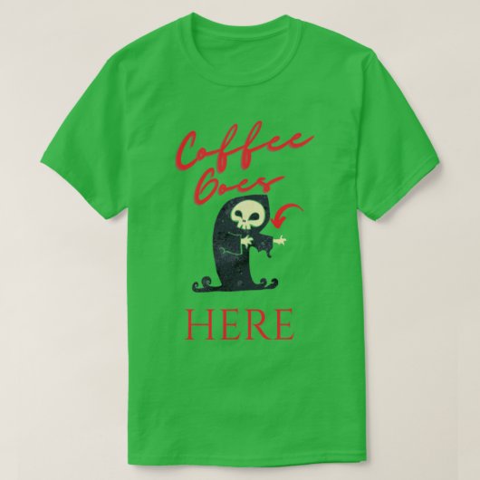 コーヒーが必要な厳しい Tシャツ (デザイン正面)