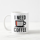 コーヒーが必要 コーヒーマグカップ (左)