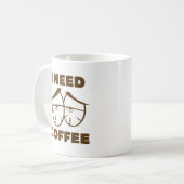 コーヒーが必要 コーヒーマグカップ (正面左)