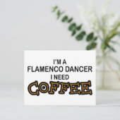 コーヒーが必要 – フラメンコ ポストカード (スタンド正面)