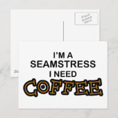 コーヒーが必要 – Seamstress ポストカード (正面/裏面)