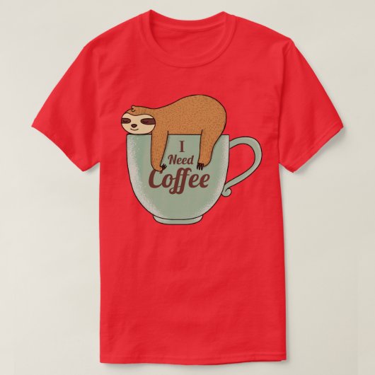 コーヒーが必要 Tシャツ (デザイン正面)