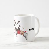 コーヒーが愛に出会う コーヒーマグカップ (正面右)