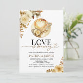 コーヒーが愛を育む ブライダルシャワー 招待状 (スタンド正面)