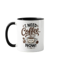 コーヒーが欲しい今すぐ!かわいいコーヒー好きマグカップギフト