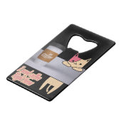 コーヒーが欲しい最高のの| The cat gift クレジットカード栓抜き (正面アングル)