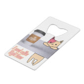 コーヒーが欲しい最高のの| The cat gift クレジットカード栓抜き (裏面アングル)