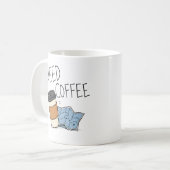 コーヒーが欲しい面白い旅行名言マグ コーヒーマグカップ (正面左)
