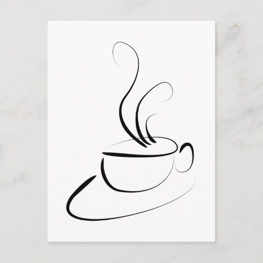 コーヒーが欲しい ポストカード (正面)