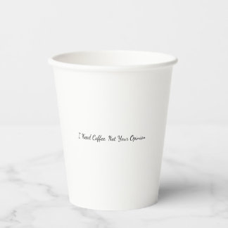 コーヒーが欲しい、意見はいらない おもしろ コーヒーマグ 紙コップ