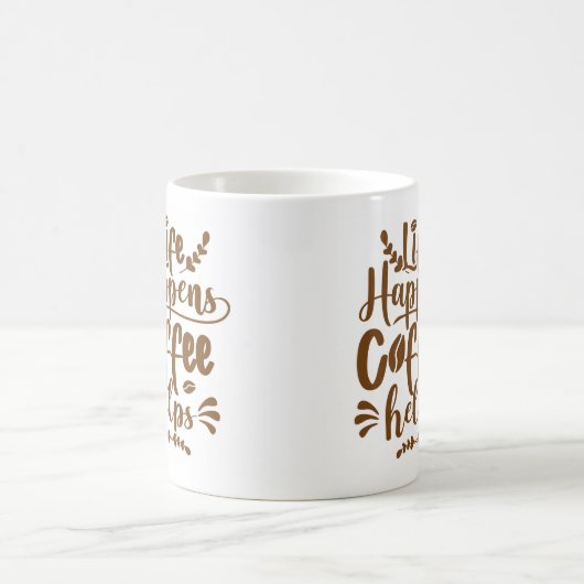 コーヒーが生きる救済 コーヒーマグカップ (中央)