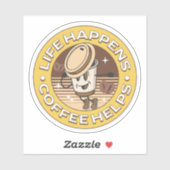 コーヒーが生救済きる シール (シート)