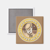 コーヒーが生救済きる マグネット (正面/裏面)