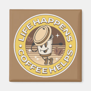 コーヒーが生救済きる マグネット