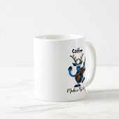 コーヒーが私にウンチマグ、ギおもしろいフトを作る コーヒーマグカップ (正面右)