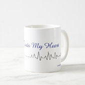 コーヒーが私のハート コーヒーマグカップ (正面右)