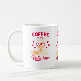 コーヒーが私のバレンタイン かわいいコーヒー愛好家マグカップ コーヒーマグカップ