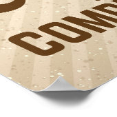 コーヒーが私の引用文を完了おもしろい ポスター (角)