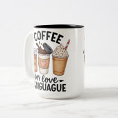 コーヒーが私の愛 ツートーンマグカップ (正面左)