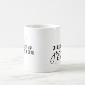 コーヒーが私を始め、イエス保は私を行く コーヒーマグカップ (中央)