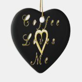 コーヒーが私を愛してる。 セラミックオーナメント (右)