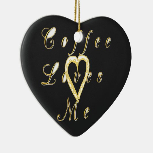 コーヒーが私を愛してる。 セラミックオーナメント (右)