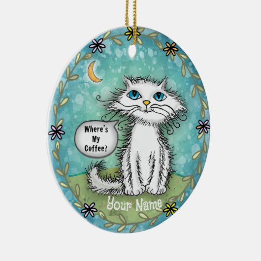 コーヒーが縮れ上がる場所 セラミックオーナメント (右)