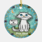 コーヒーが縮れ上がる場所 セラミックオーナメント (正面)