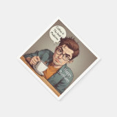 コーヒーが薬最高のだ スタンダードカクテルナプキン (角)