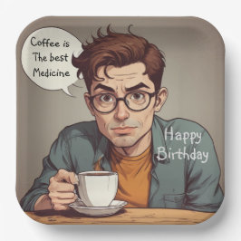 コーヒーが薬最高のだ ペーパープレート